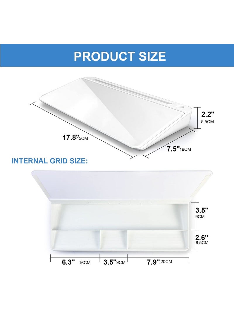 Glass Desktop Computer Pad Dry Erase Board Desk Organizer
