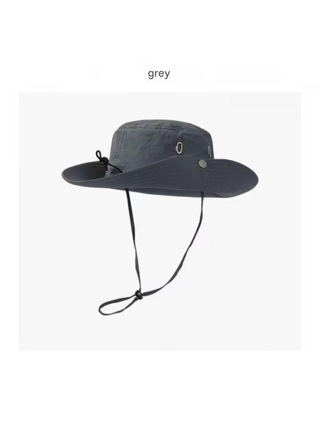 Outdoor Cowboy Hats, Men's and Women's Hats, Sun Protection, Quick-Drying, Breathable Sun Hat Fishing hat