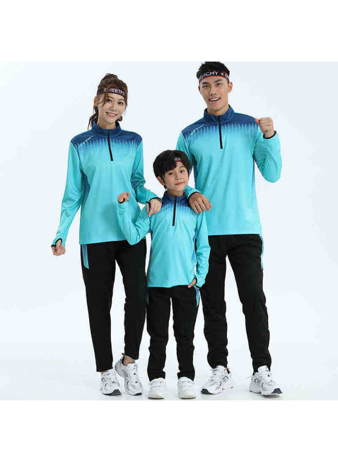Long-sleeved Football Uniform Set, Autumn And Winter Children's Training Uniform, Men's Competition Jersey, Team Uniform, Adult Sports Running Fitness Clothing