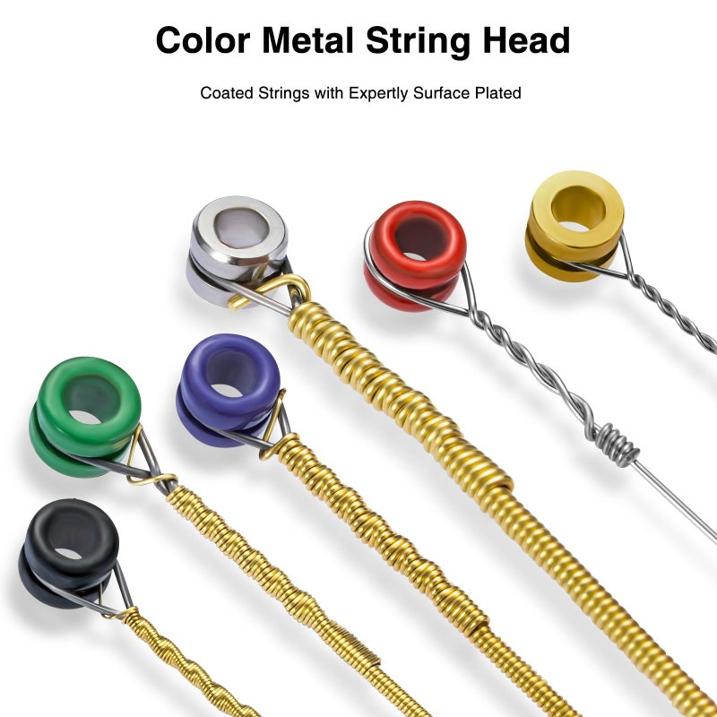 Orphee Guitar Strings, Acoustic Guitar Strings, 6 Strings Set, Hexagonal Carbon Core 75/25 Bronze, Light, 12-53, 10 Packs - Image 4