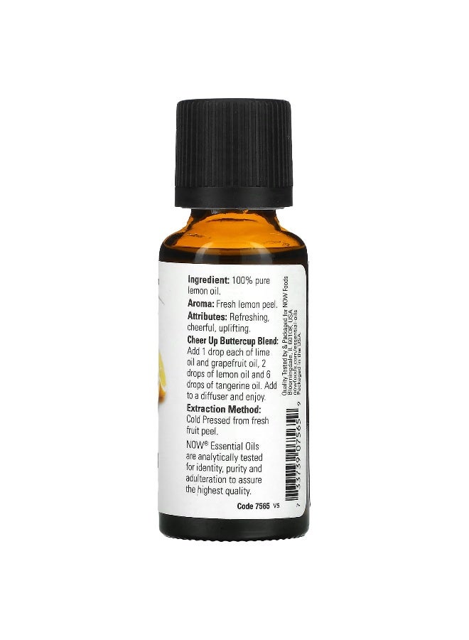 Now Foods NOW Foods, Essential Oils, Lemon, 1 fl oz (30 ml)  - Image 2
