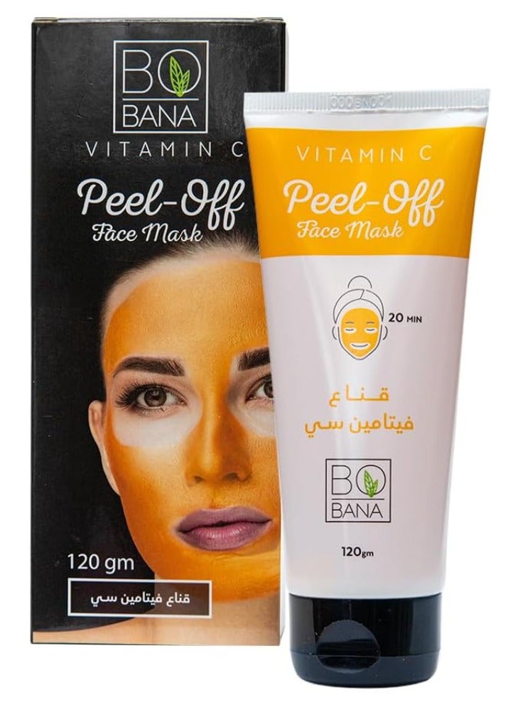 BOBANA Vitamin C Peel-Off Face Mask (120g) - Brightening, Antioxidant & Glow  - Image 1