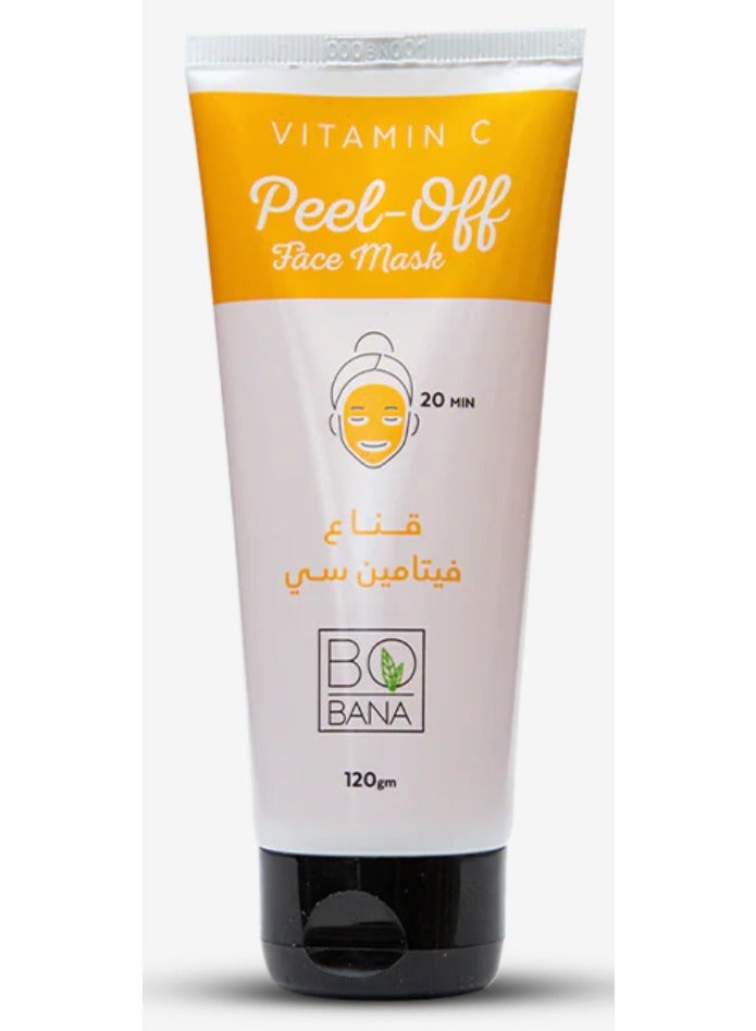 BOBANA Vitamin C Peel-Off Face Mask (120g) - Brightening, Antioxidant & Glow  - Image 2