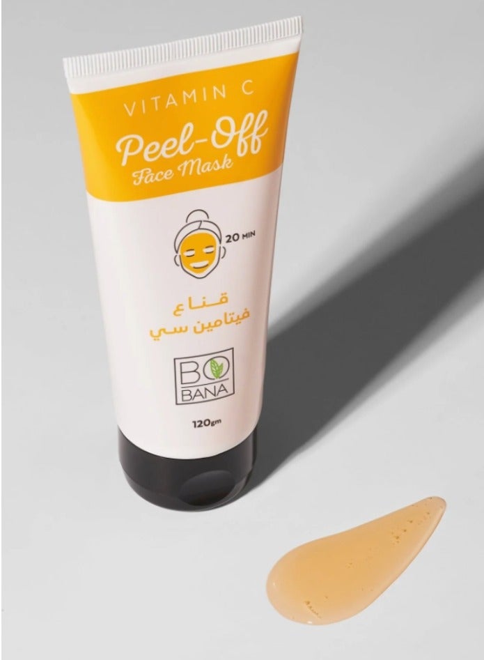 BOBANA Vitamin C Peel-Off Face Mask (120g) - Brightening, Antioxidant & Glow  - Image 3