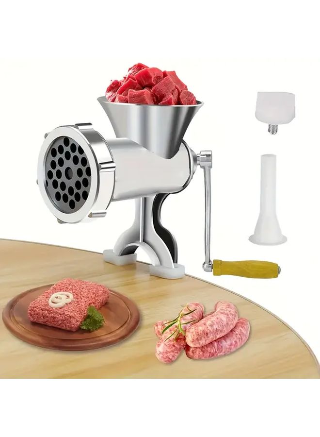 Heavy Duty Stainless Steel Manual Meat Grinder 10lb Capacity No Electricity Needed - Image 2