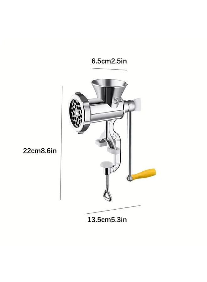Heavy Duty Stainless Steel Manual Meat Grinder 10lb Capacity No Electricity Needed - Image 3