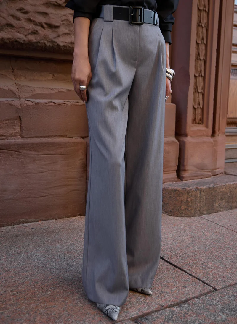 Lichi Palazzo trousers with wide belt loops
