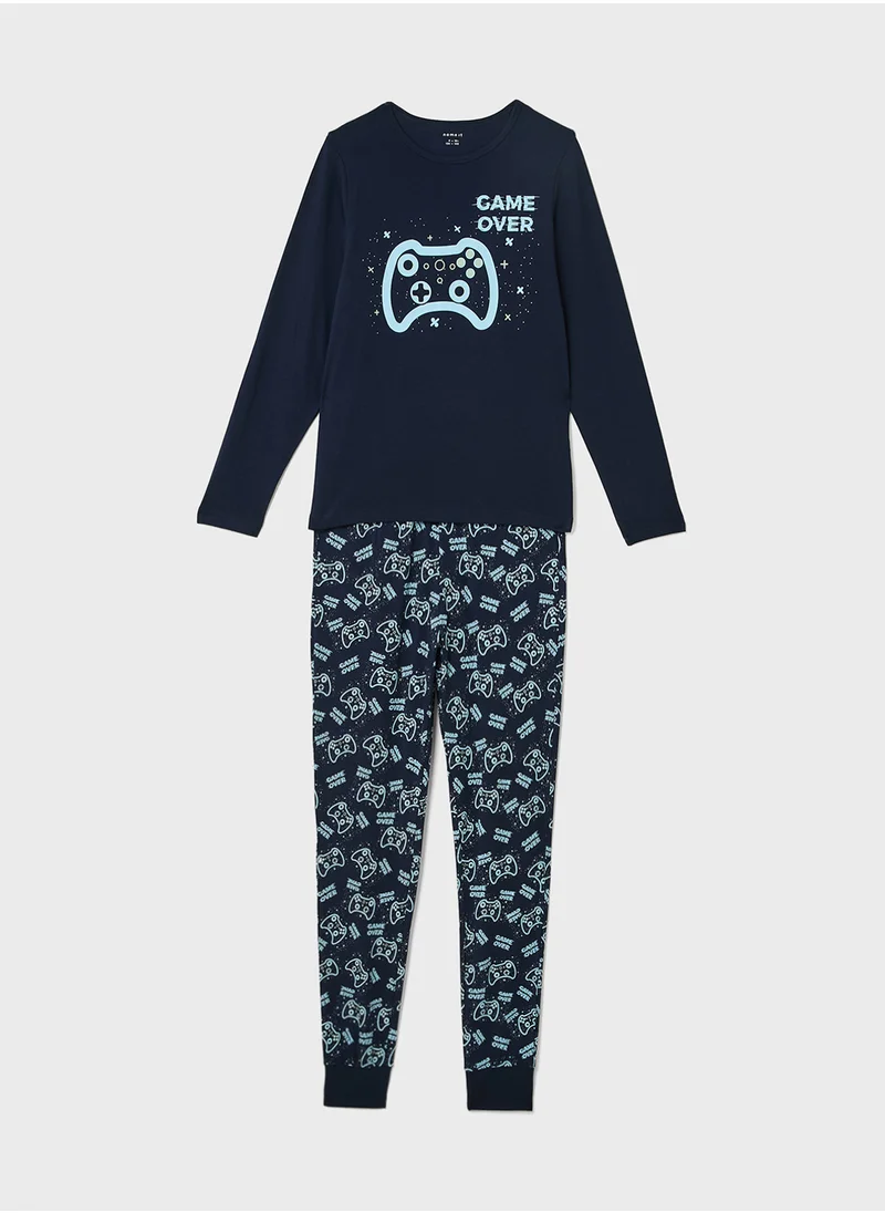 نيم ات Kids Graphic Printed Pyjama Sets