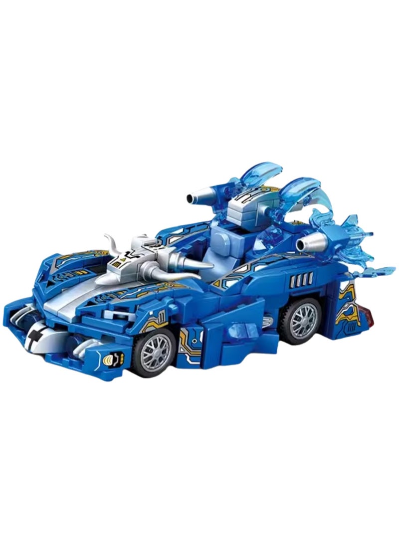Elemental Chariot-Water Building Blocks Assembly Model Boy Small Particle Assembly Toy - Image 1