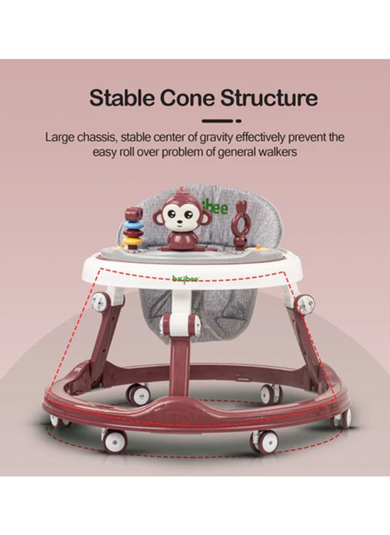 BABYCARA - Baby Walker Multifunctional Anti-Rollover Anti-O Folding 6-18 Months with Music - Image 1