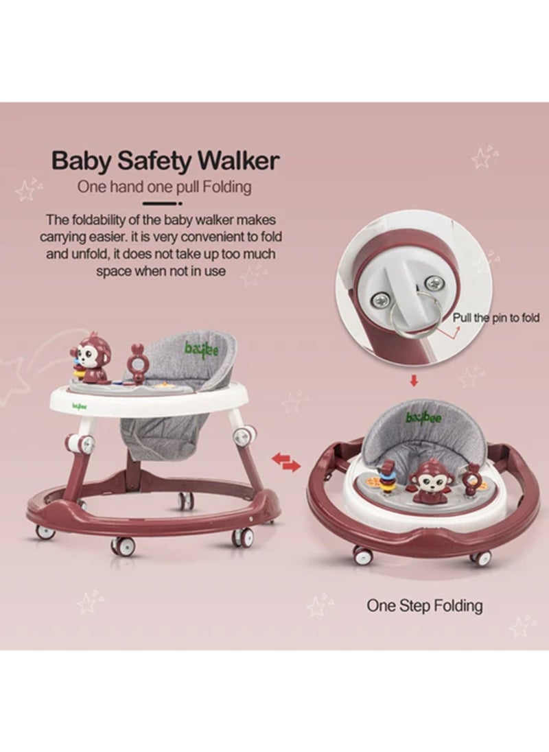BABYCARA - Baby Walker Multifunctional Anti-Rollover Anti-O Folding 6-18 Months with Music - Image 1