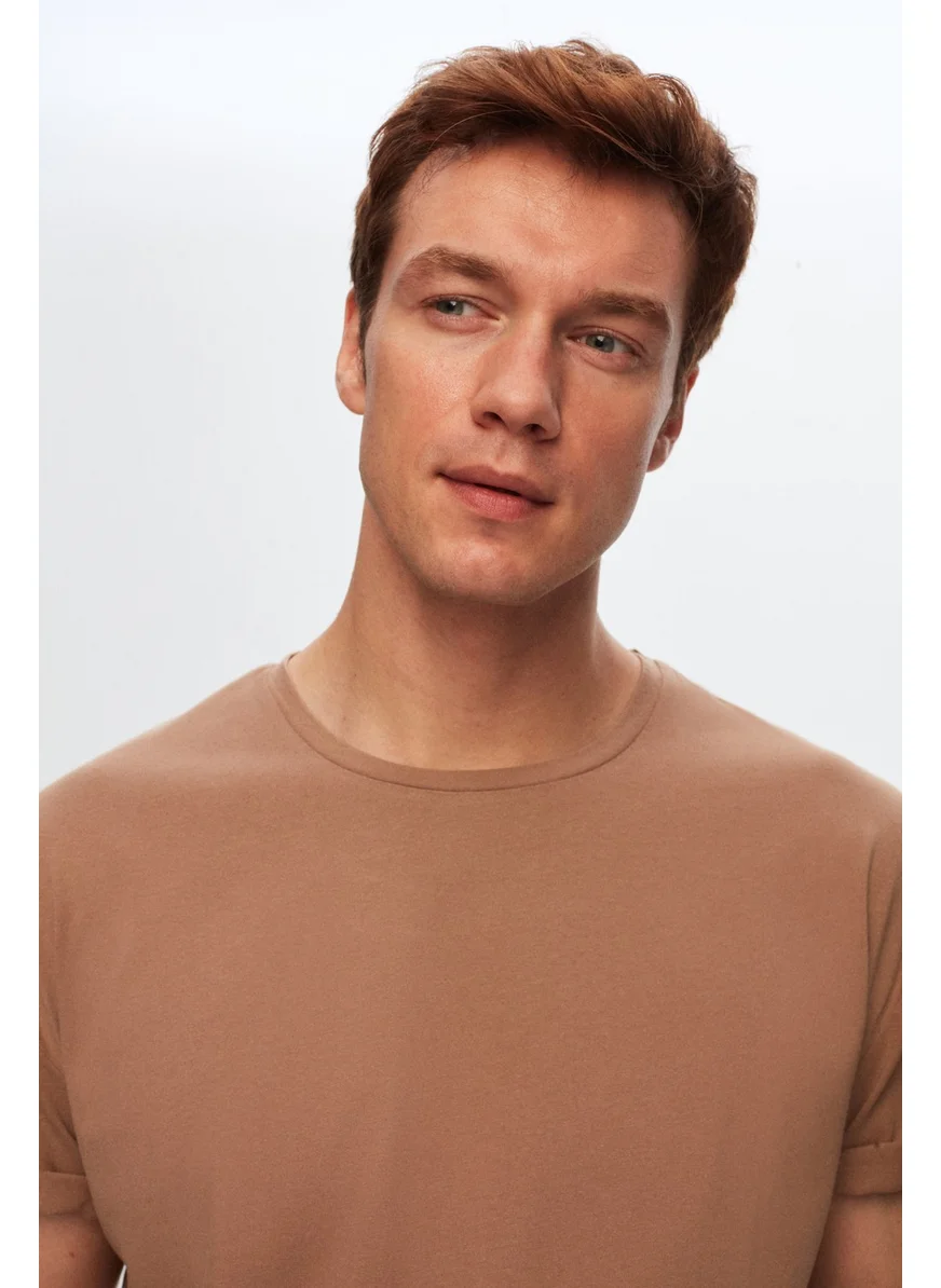 دي أس دامات Comfort Mink 100% Cotton T-Shirt 6HC14ORT02006