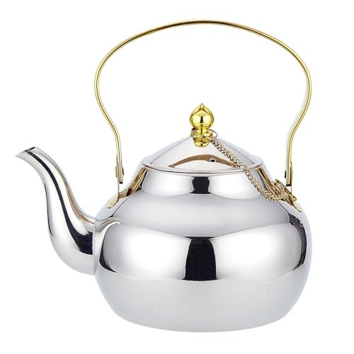 SANQIAHOME 13 Quart Stainless Steel Teapot With InfuserTea Kettle For Stove Top Minimalist Style - Image 1