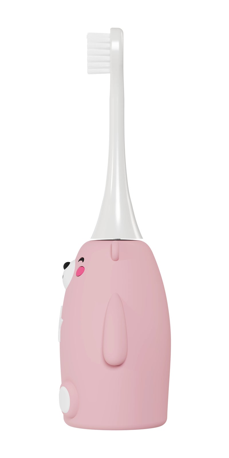 porodo Kids' Electric Silicone Toothbrush with Soft Bristles, 2 Brushing Modes, IPX7 Waterproof, Rechargeable 450mAh, Extra U-Shaped Head, TOTLO Girls tooshbrush - Image 4