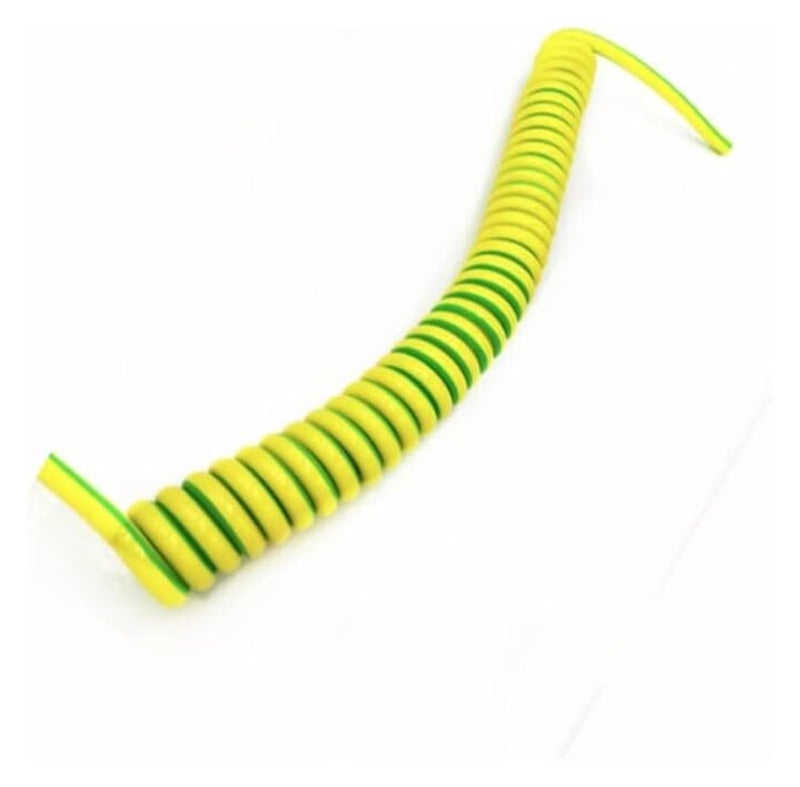 Spiral Cable, Spring Spiral Cable Yellow-Green Ground Wire Single Core 20/18/17/15/13/11/9/7AWG Shrinkable Copper Telescopic - Image 5