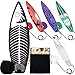 JUNIQUTE Juni QUTE Finger SurfboardMini Surfboard for Kids and Surfers with Eyecatching Graphic Design and Receive Bag 5 PCS RedGreenBlackWhitePurple - Image 3