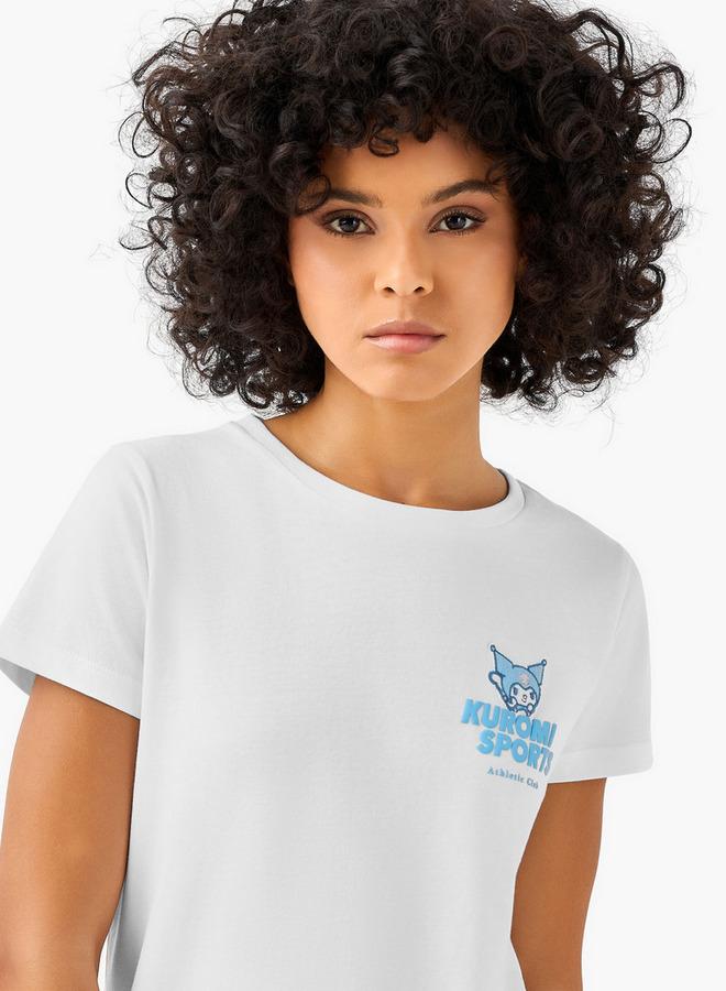 SP Characters Regular Fit Cotton T shirt with Kuromi Print - Image 5