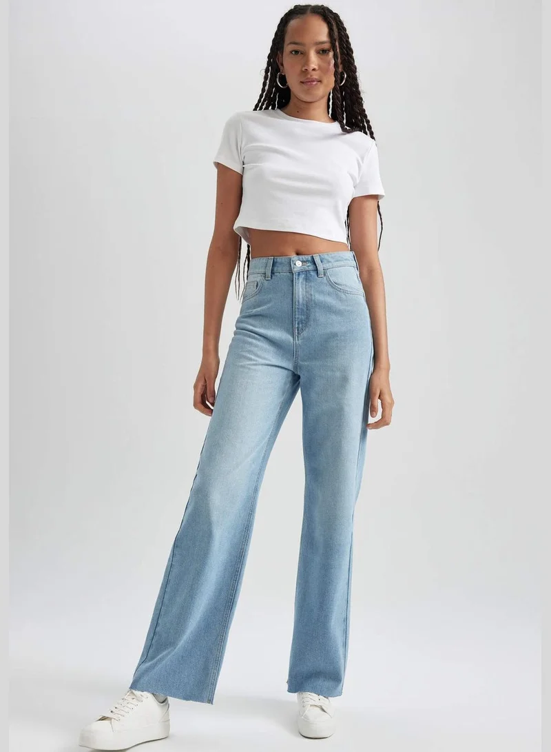 DeFacto Woman Wide Leg Denim Trousers