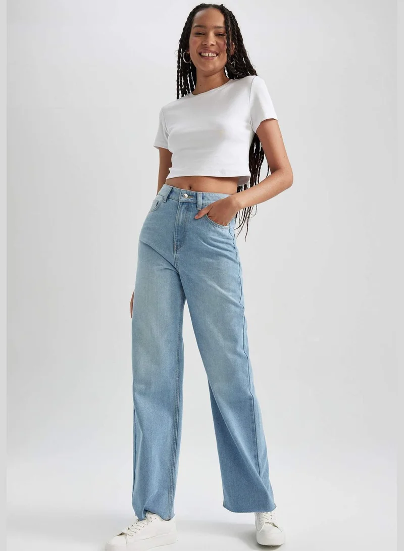 DeFacto Woman Wide Leg Denim Trousers