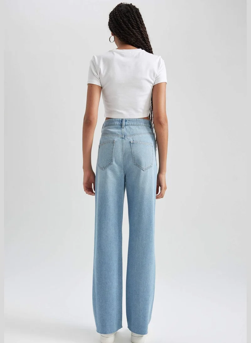 DeFacto Woman Wide Leg Denim Trousers