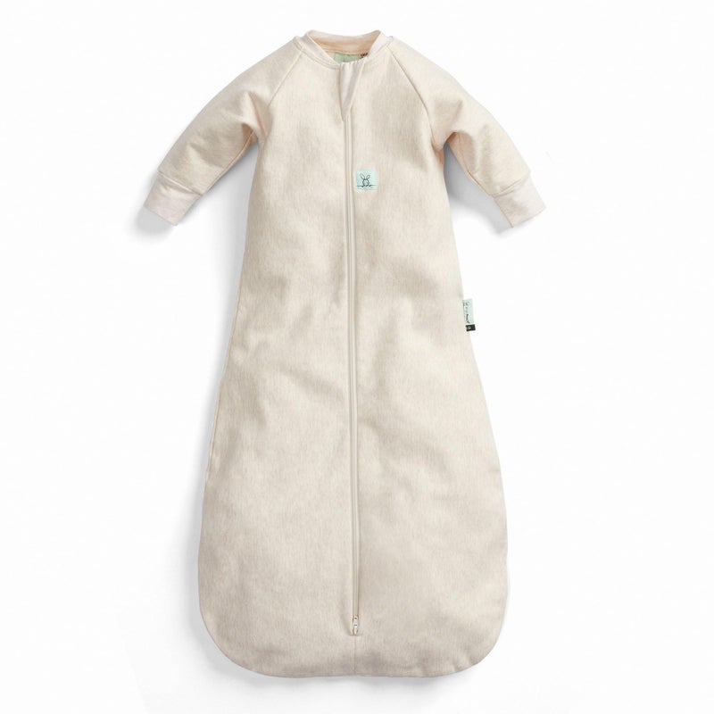 ergoPouch Jersey Sleeping Bag 35 TOG ArmsOut Baby Sleep Sack Ideal Transition from Swaddling Slim Fit Keeps Baby Secure Comfortable Soft Breathable Fabric 312 Months Oatmeal Marle - Image 2