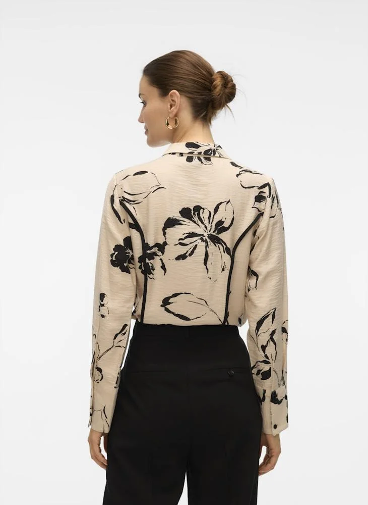 VERO MODA Floral Printed Long Sleeve Blouse