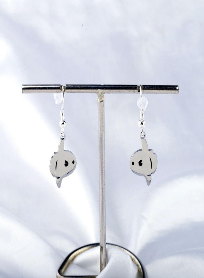 WUSUANED Cute Sunfish Earrings Ocean Beach Animals Jewelry Mola Sunfish Gift Fish Lover Gift (Cute Sunfish Earrings), Large - Image 5