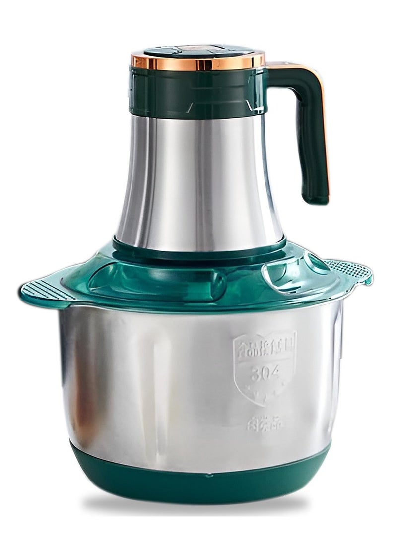 DubaiGallery Meat Mincers, 5 L Stainless Steel Food Processor, Chopper for Meat, Sauces, Vegetables, Fruits and Nuts, 5 Adjustable Speeds - Image 3