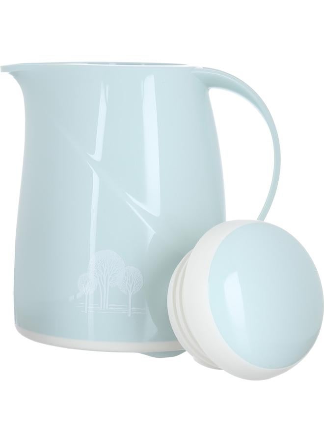 هيليوس ترمس بلاستيكي ألماني سعة 0.3 لتر بنقشة شجرة أزرق سماوي - Image 2