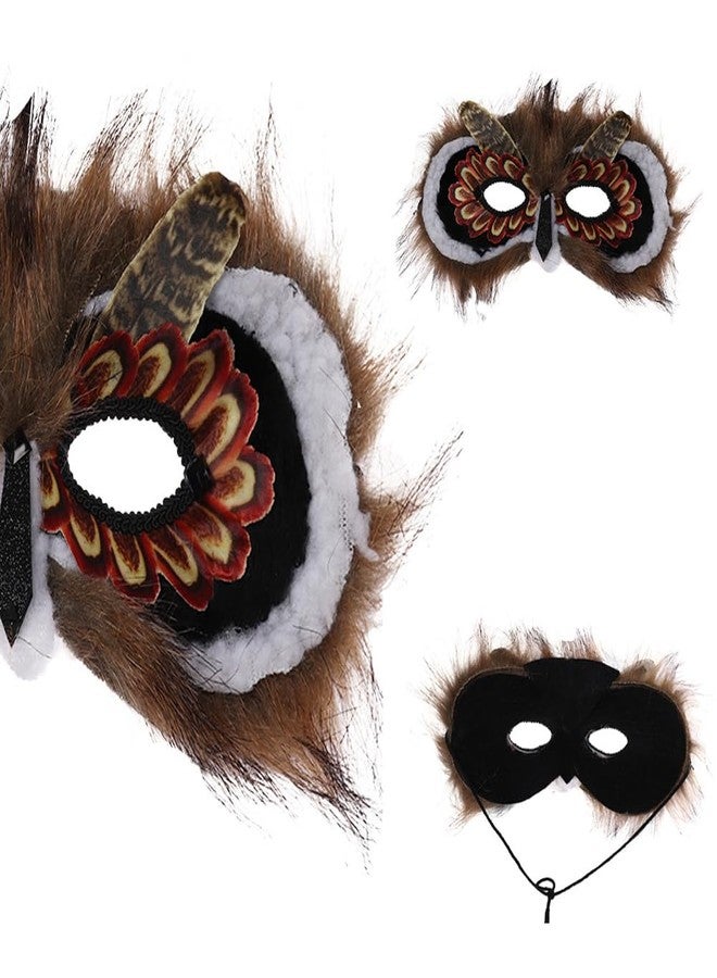 Alodidae Owl Wings Mask Costume Set Bird Wing Eagle Hawk Costumes Halloween Party Props - Image 5