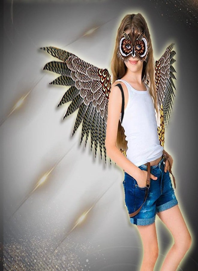 Alodidae Owl Wings Mask Costume Set Bird Wing Eagle Hawk Costumes Halloween Party Props - Image 4