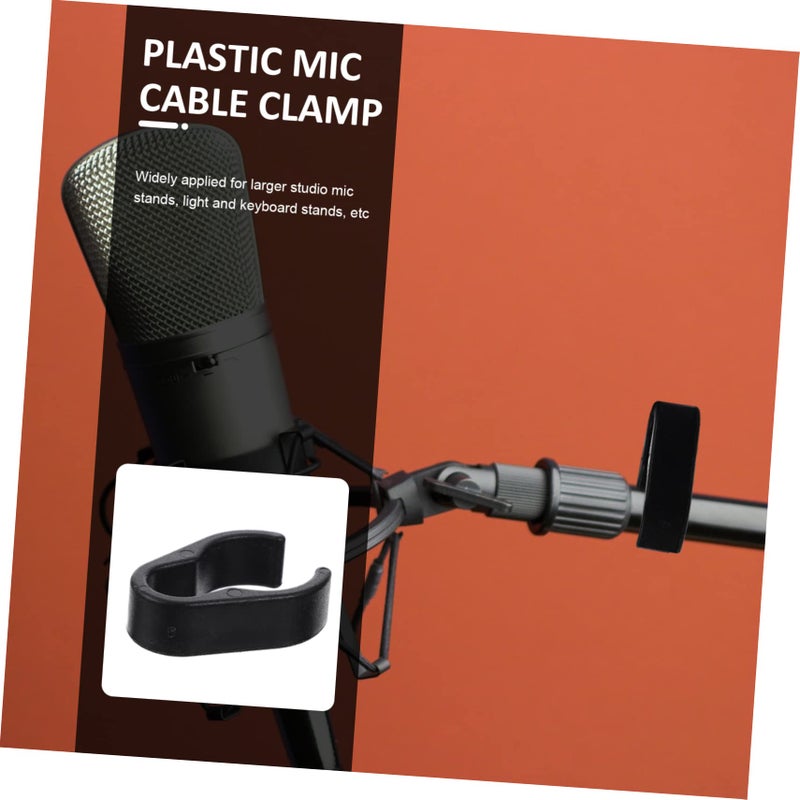 Flexible Microphone Cable Clips 10pcs 3 3X2 4X1 3CM Lightweight Easy Snap Installation For Home KTV - Image 5