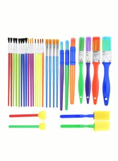 Generic 30pcs Painting Brushes Set Kids Sponge Paint Brush DIY Graffiti Painting Drawing Tools for Kids Toddlers Art Supplies  - Image 1