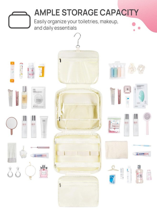 Telena Travel Toiletry Bag with Jewelry Organizer for Women, Puffy Hanging Makeup Bag Lightweight Cosmetic Bag Organizer for Travel Essentials - Image 4