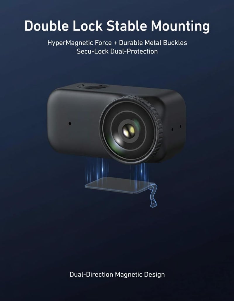 NALACAL حامل محول الشحن المغناطيسي للإصدار السريع لـ DJI Osmo Nano، قاعدة محول قابلة للطي مع فتحة برغي 1/4، ملحقات كاميرا متينة لسهولة التركيب والشحن - Image 2