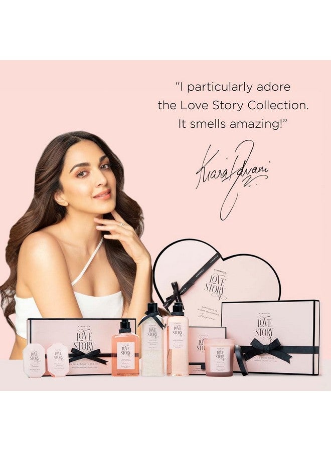 KIMIRICA Gift Set "Nothing But Love Duo" Potli For Family & Friends | Corporate Return Gifts For Employees, Men & Women | Romantic Notes Of Gardenia And Night Blooming Jasmine Shower Gel, Body Lotion With Loofah Inside (Pack Of 2) - Image 5