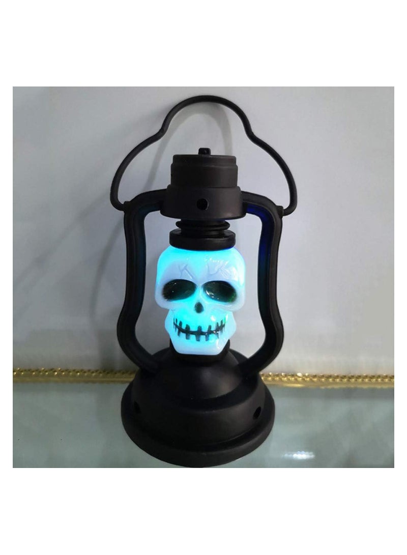 SOLARAE Halloween Lantern Skeleton, Halloween Mini Skull Led Automatic Gradual Change Night Light Fully Automatic 7 Color Gradient Skull Hand Lamp Halloween Decor for Home - Image 2