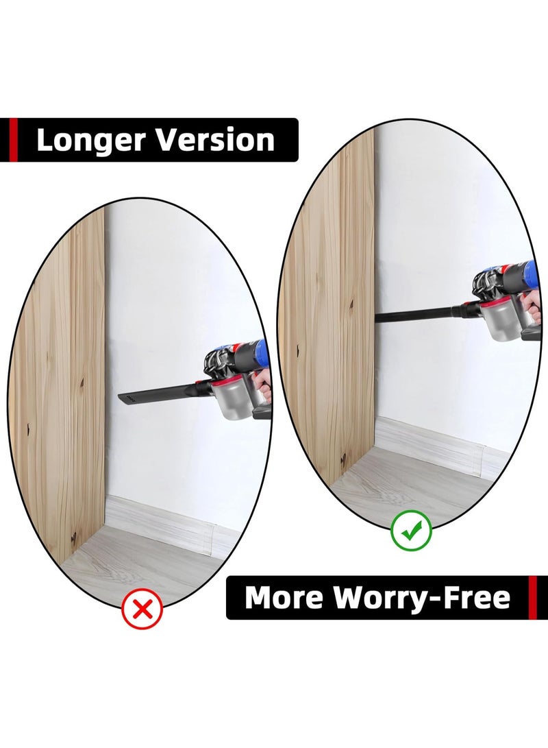 SYOSI 22 Inch Flexible Crevice Tool, Compatible With Attachment for Dyson V7 V8 V10 V11 V15 Cordless Vacuum Cleaners, the Perfect Vacuum Attachment Car Crevice, Dryer Vents, Window Sills, Corner Cleaning - Image 4