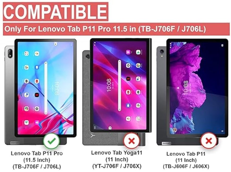 SPCORE Tempered Glass Screen Protector for Lenovo Tab P11 Pro 11.5 inch TB - J706F/J706L - [Anti-Scratch] & [Smudge Proof] Pack of 1 - Image 2
