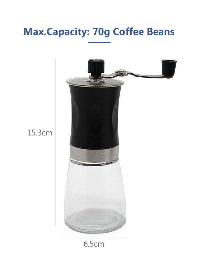 NIBEMINENT Manual Coffee Grinder Black 19.5x7.3x7.3cm - Image 3
