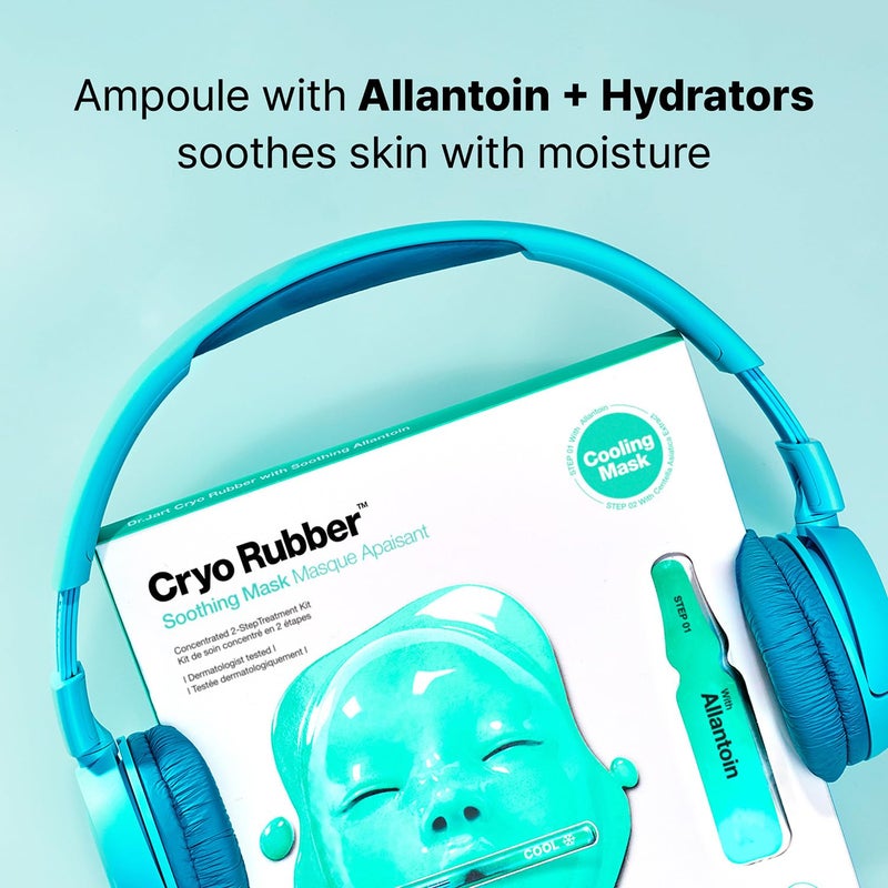 Dr.Jart+ Cryo Rubber Soothing Korean Face Mask | Hydrates and Reduces Redness | Korean Skin Care | Travel Size, 1 Pack - Image 4