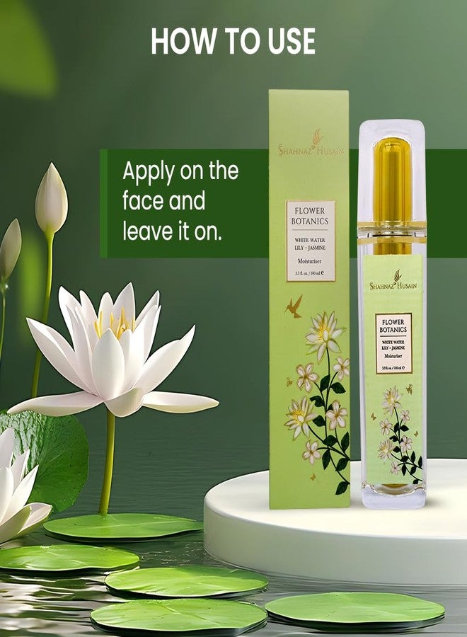 Shahnaz Husain Flower Botanics White Water Lily Jasmine Moisturiser, 100 ml - Image 5