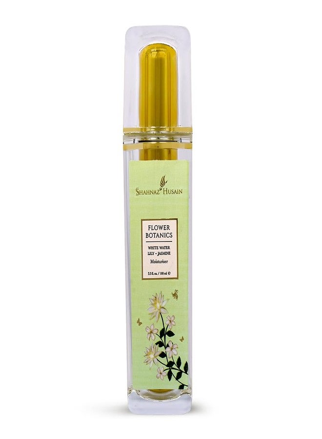 Shahnaz Husain Flower Botanics White Water Lily Jasmine Moisturiser, 100 ml - Image 1