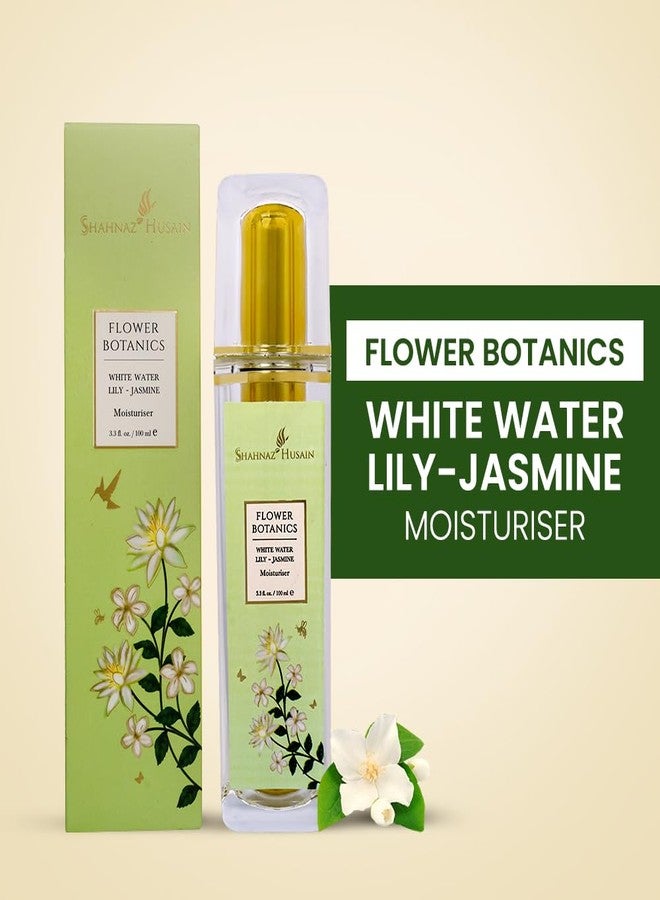 Shahnaz Husain Flower Botanics White Water Lily Jasmine Moisturiser, 100 ml - Image 2