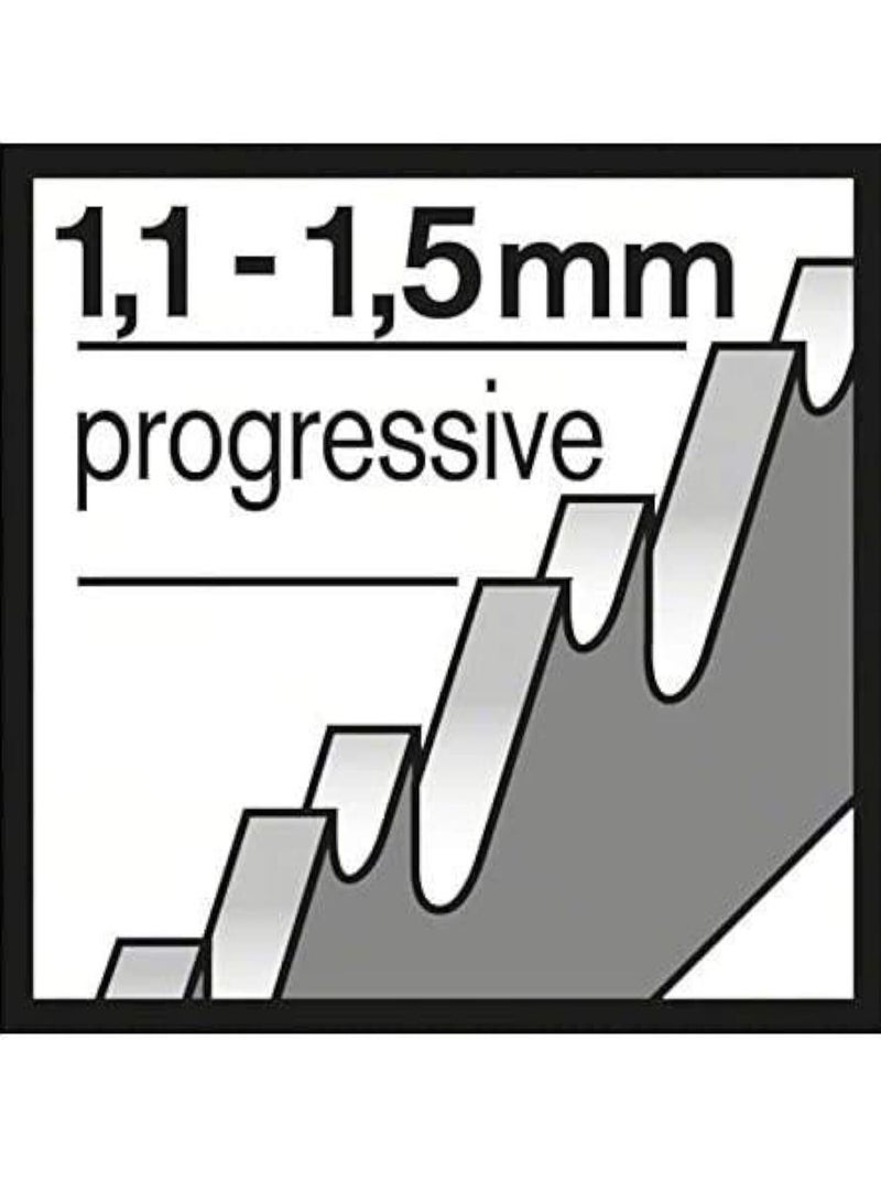 بوش مجموعة 5 قطع من شفرة منشار أركت بوش T 118 A - للاستخدام في المعادن، 92 مم - Image 5