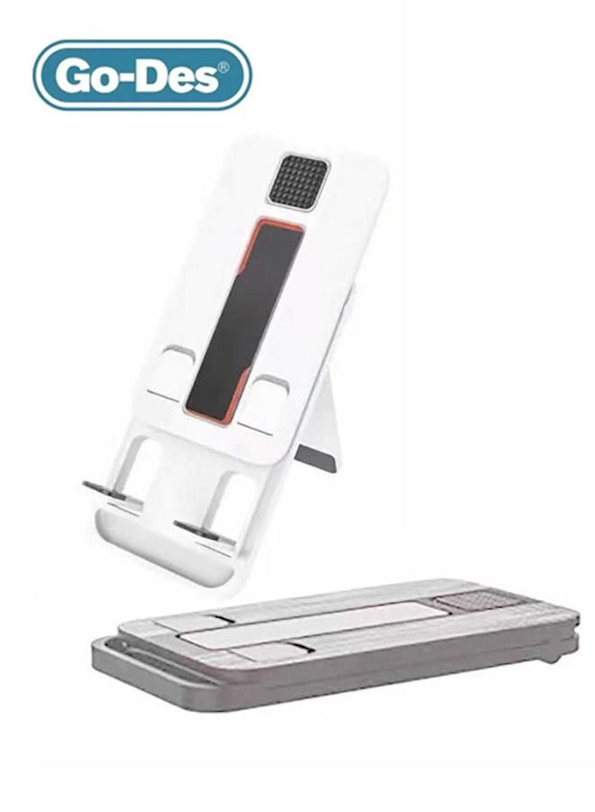 جو-ديز حامل الهاتف والكمبيوتر اللوحي Go-Des Lazy GD-HD730 - أبيض - Image 1