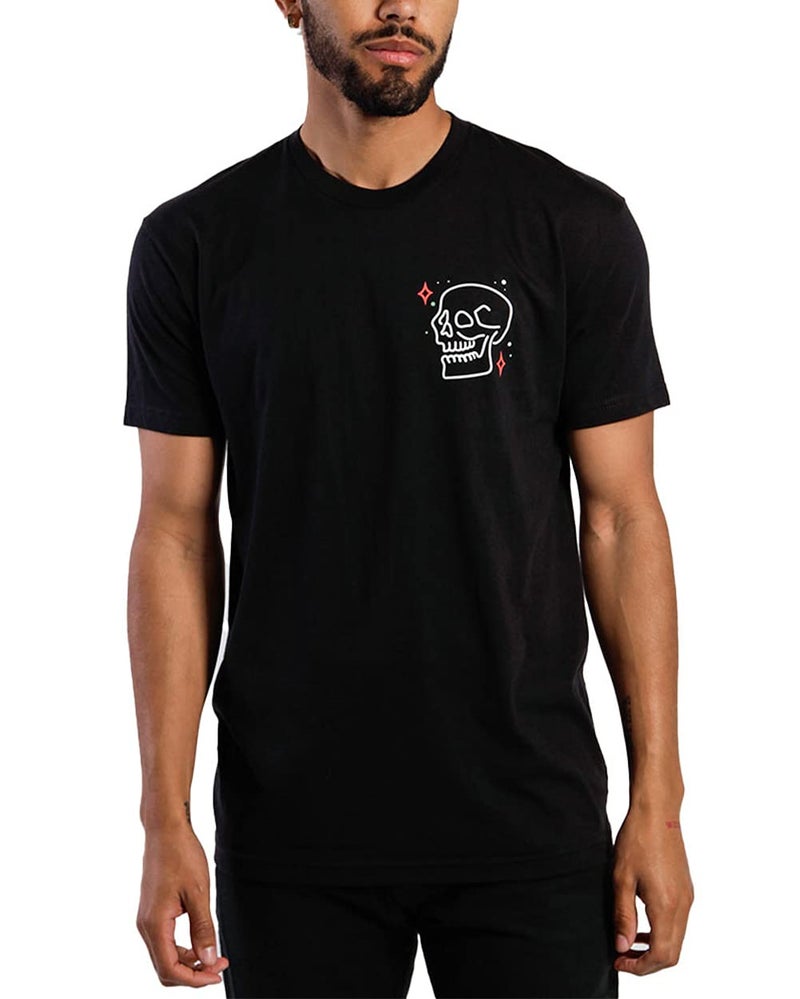 INTO THE AM Thorn Grip Men's Tee - Nature Themed Graphic T-Shirts (Black, Medium) - Image 1
