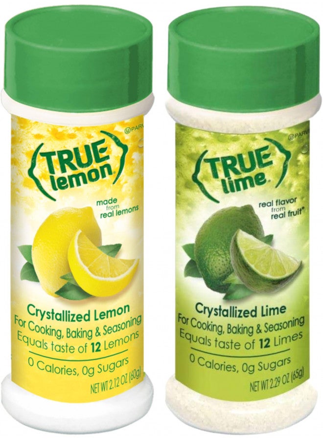 True Citrus حزمة True Lemon المكونة من اثنين - هزاز الليمون وهزاز الليمون الأخضر، مسحوق - Image 1