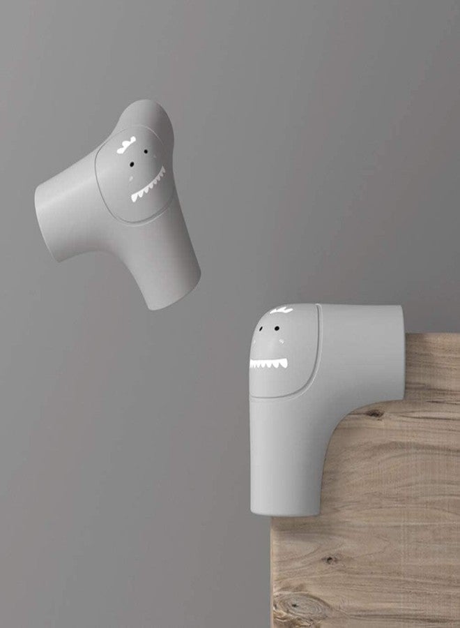 Clovis Soft Baby Proofing Corner Guards & Edge Protectors - Pre-Taped Table Corner Protector, Child Safety Furniture Bumper, Sharp Corner Cushions (Gray, Set of 4) - Image 3