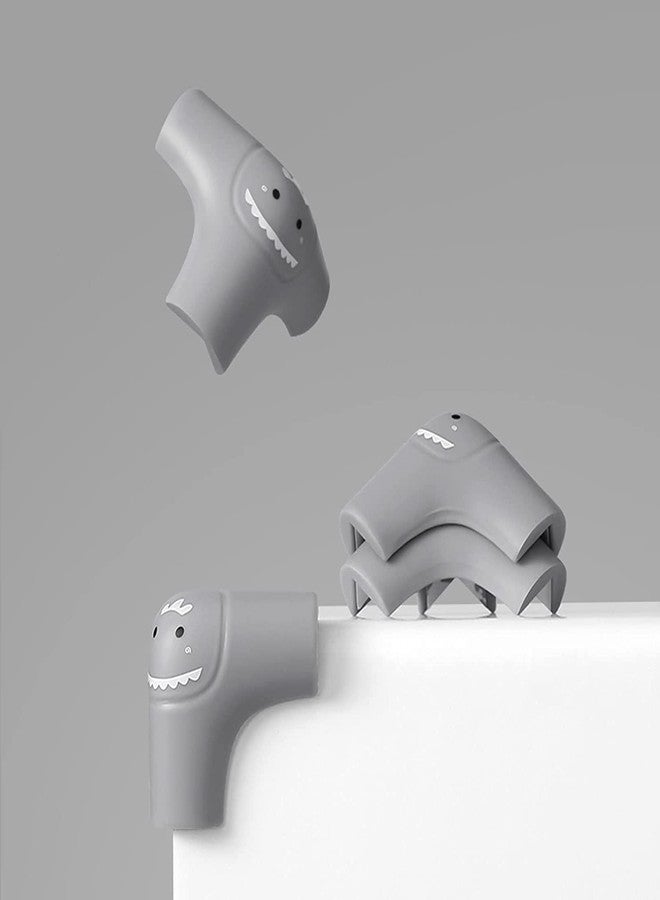 Clovis Soft Baby Proofing Corner Guards & Edge Protectors - Pre-Taped Table Corner Protector, Child Safety Furniture Bumper, Sharp Corner Cushions (Gray, Set of 4) - Image 4